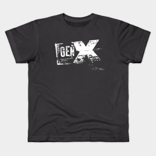 Gen X - Raised on Hose Water and Neglect / black tee Kids T-Shirt